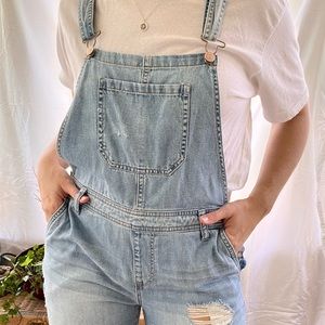 Denim overalls